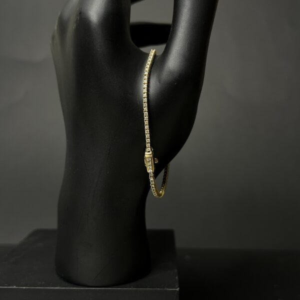 Pulsera tennis de oro 14K con diamantes